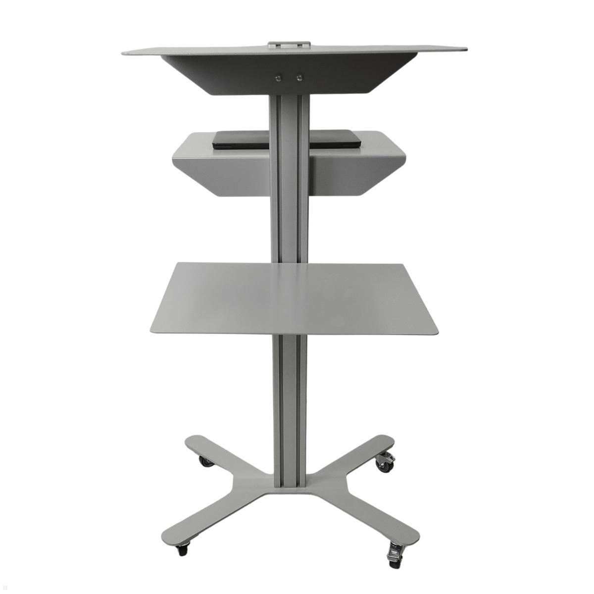 TecLines TMU001 Multistage Mediawagen für Notebook und Beamer, 3 Ablagen