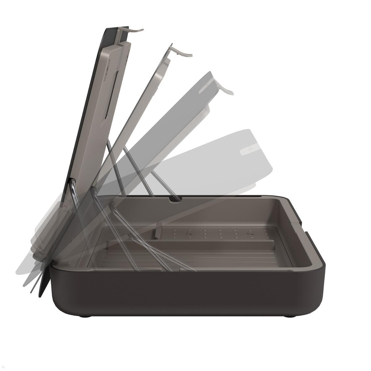 Dataflex Bento ergonomische Toolbox schwarz (45.903), Ablage höhenverstellbar