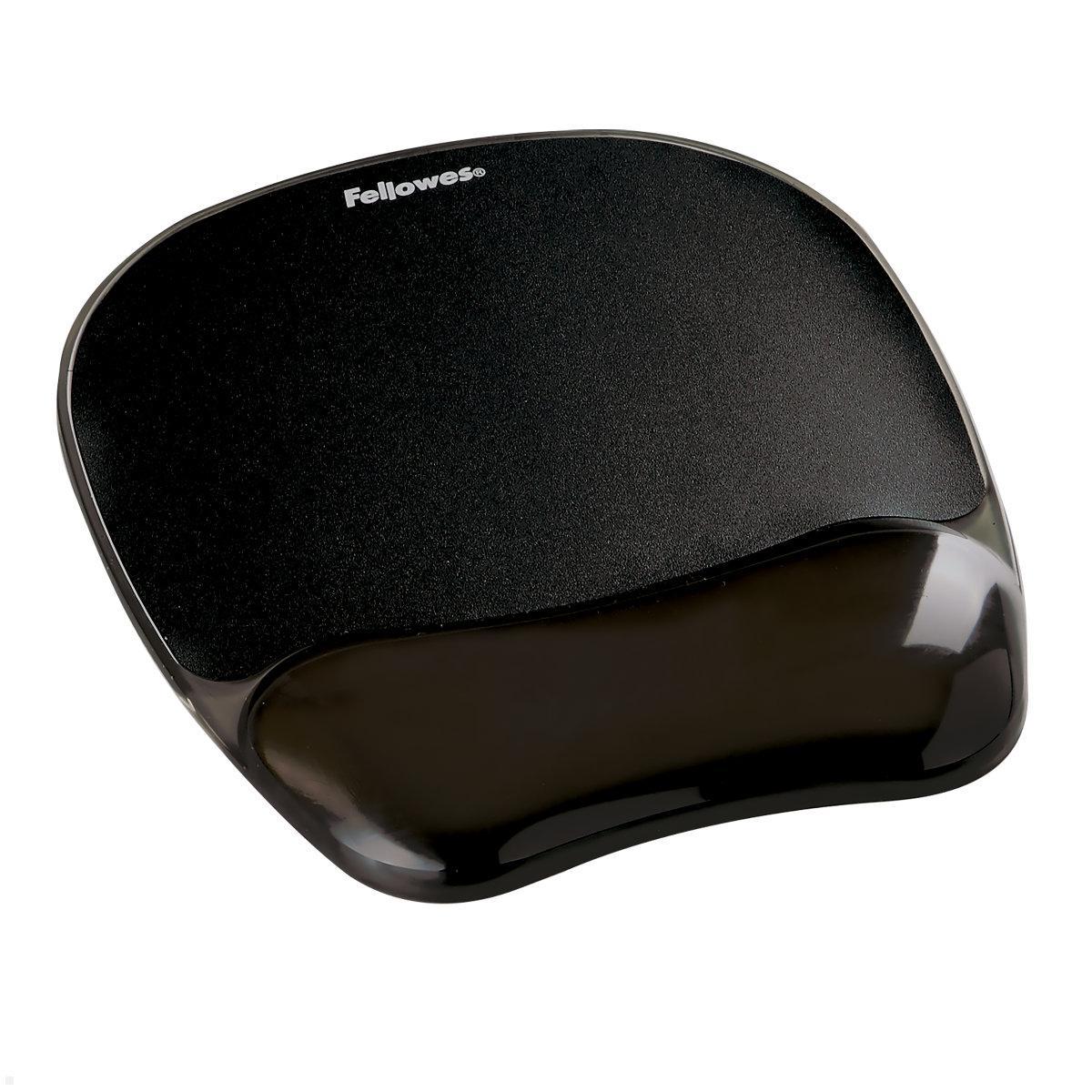 Fellowes Mauspad Crystals Gel mit Handgelenkauflage, schwarz (9112101) Fellowes Mauspad Crystals Gel mit Handgelenkauflage, schwarz (9112101)