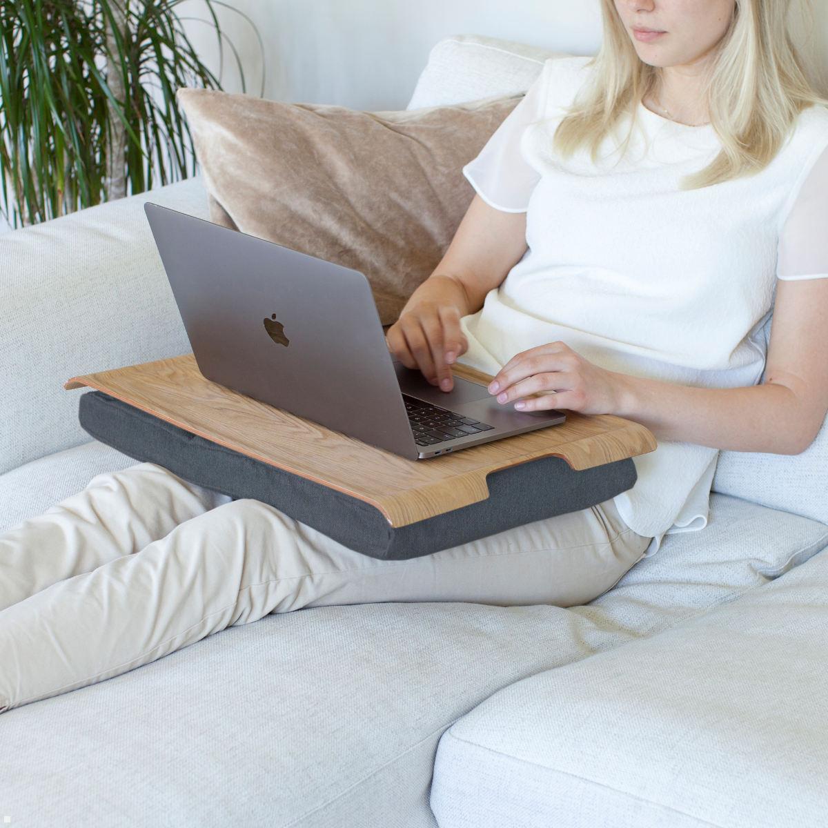Bosign Laptop Knietablett Laptray, Groß, Eschenholz, ergonomisch