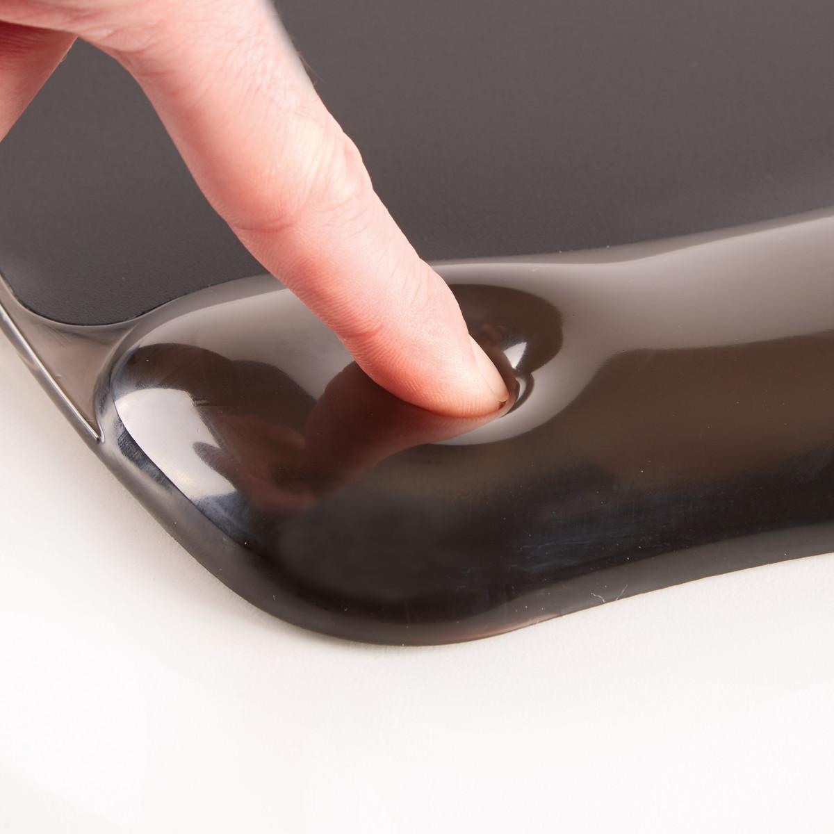 Fellowes Mauspad Crystals Gel mit Handgelenkauflage, Detailansicht Material Fellowes Mauspad Crystals Gel mit Handgelenkauflage, Detailansicht Material