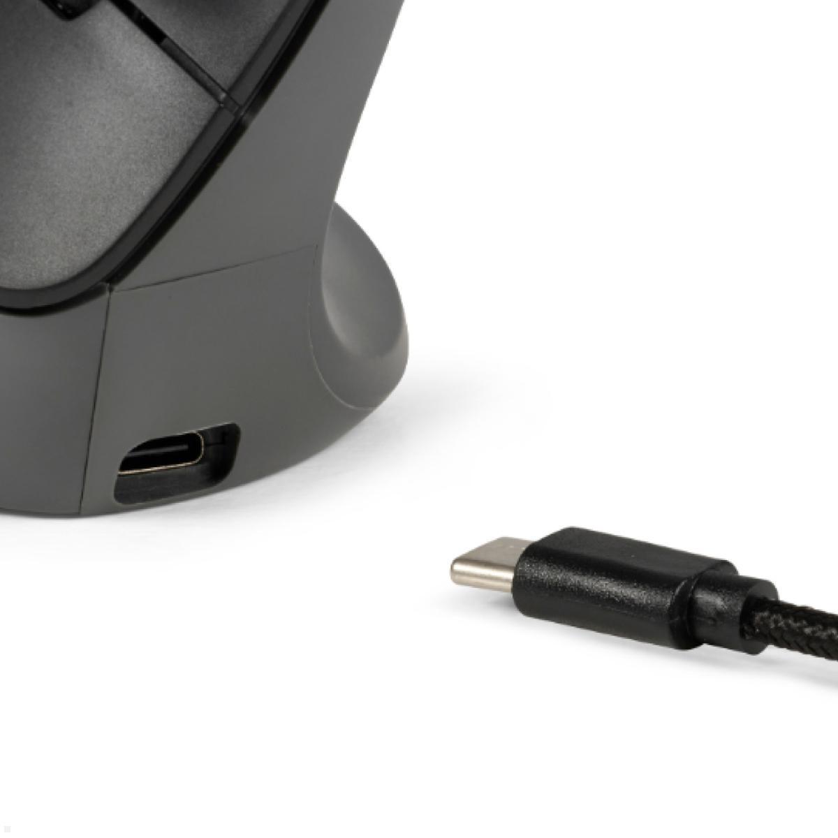 BakkerElkhuizen Ergonomische Maus PRF Pro 3-Mode Vertical Mouse Linkshänder (BNEPRFP3MVML), Anschluss Kabel