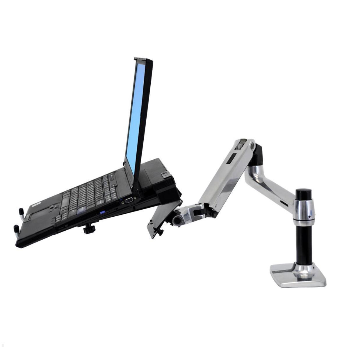 Ergotron LX Laptop Tischhalterung schwenkbar (45-241-026 + 50-193-200),  silber