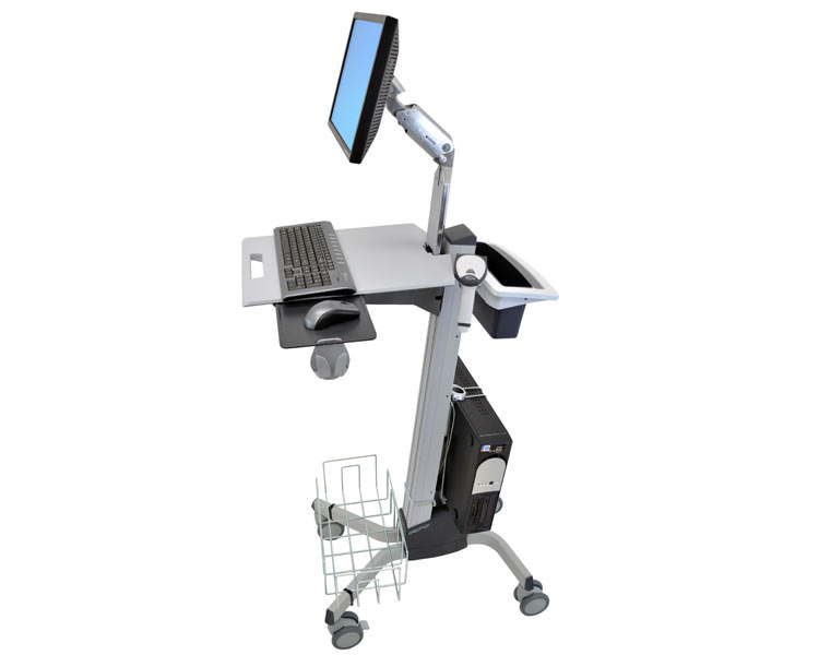 Ergotron Zubehör Handgriff- und Korb-Kit für Neo-Flex-Wagen